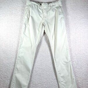 Todd Snyder Mens Slim Fit Chino Pants Cream Luxury Summer Preppy Golf 31x32